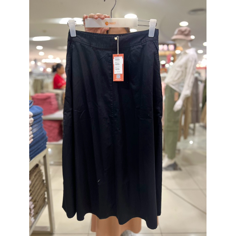 TRISET LADIES Rok payung hitam Triset ORIGINAL STORE , ROK Katun Hitam TERLARI