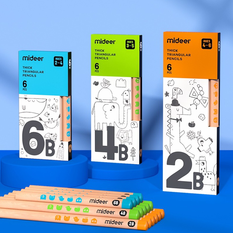 

Hemat 25 Akhir Pekan Mideer Thick Triangular Pencil 2B 4B 6B Alat Tulis Pensil Segitiga Kayu Pensil Kumon Tebal Umur Usia 2 Kado Souvenir Mainan Edukasi Anak A64