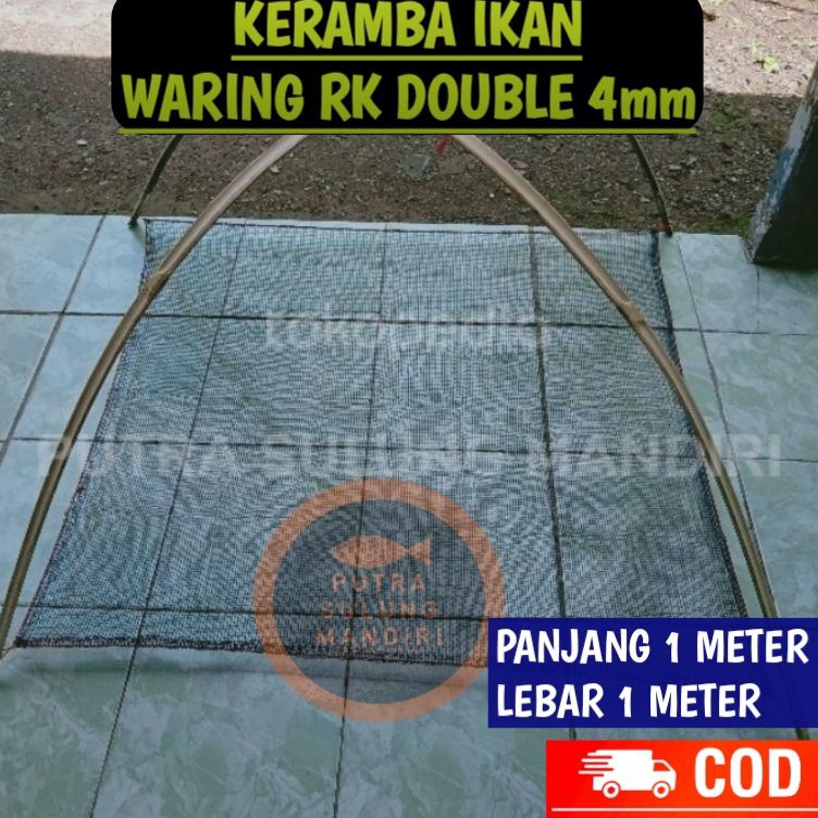 Big Sale  Jaring Hanco Anco Sirib ikan ukuran 1m x 1m siap pakai