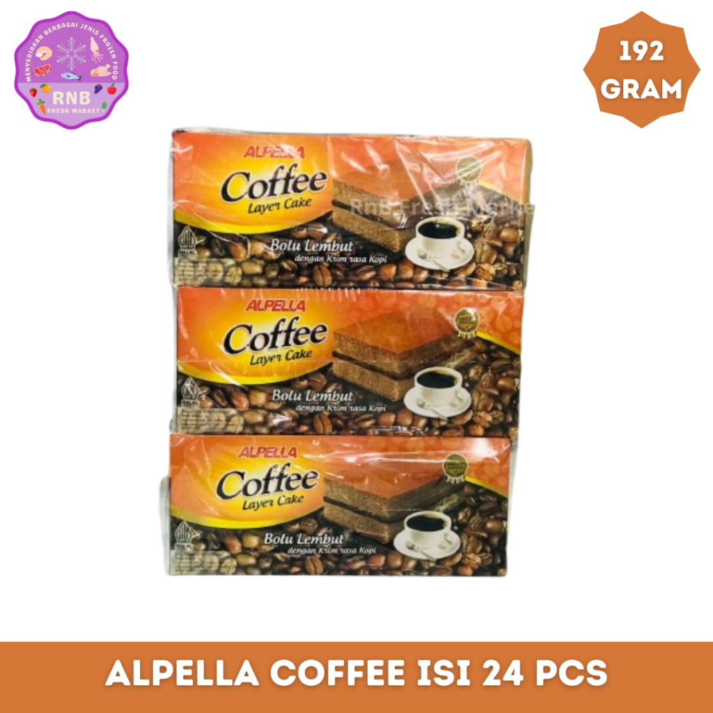 

Alpella Coffee Layer Cake Isi 24 Pcs Netto 192 Gram