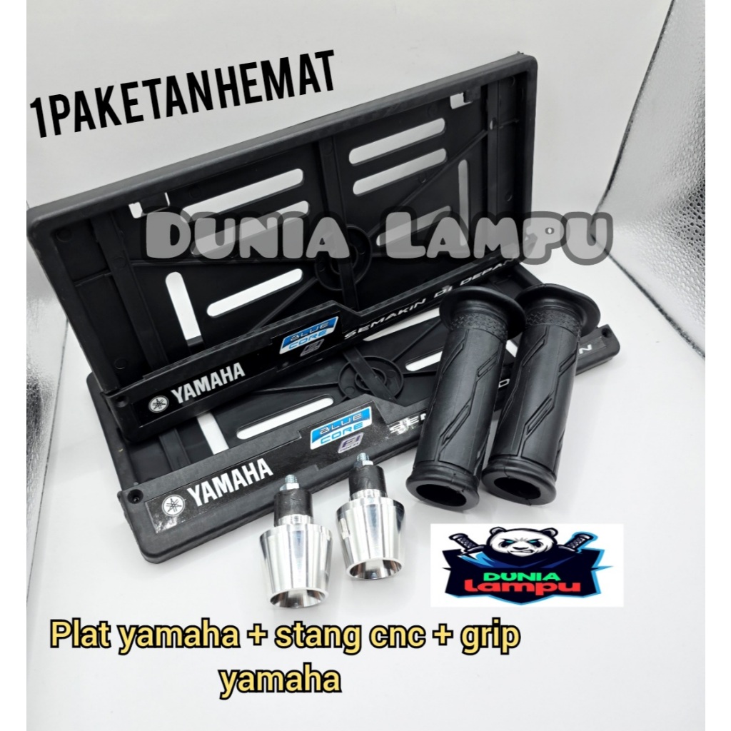 1 Paketan handgrip yamaha+jalu pcx cnc+ 1 pasang atau 2 Pcs Tempat Plat Nomor Motor Cover Tempat Dud