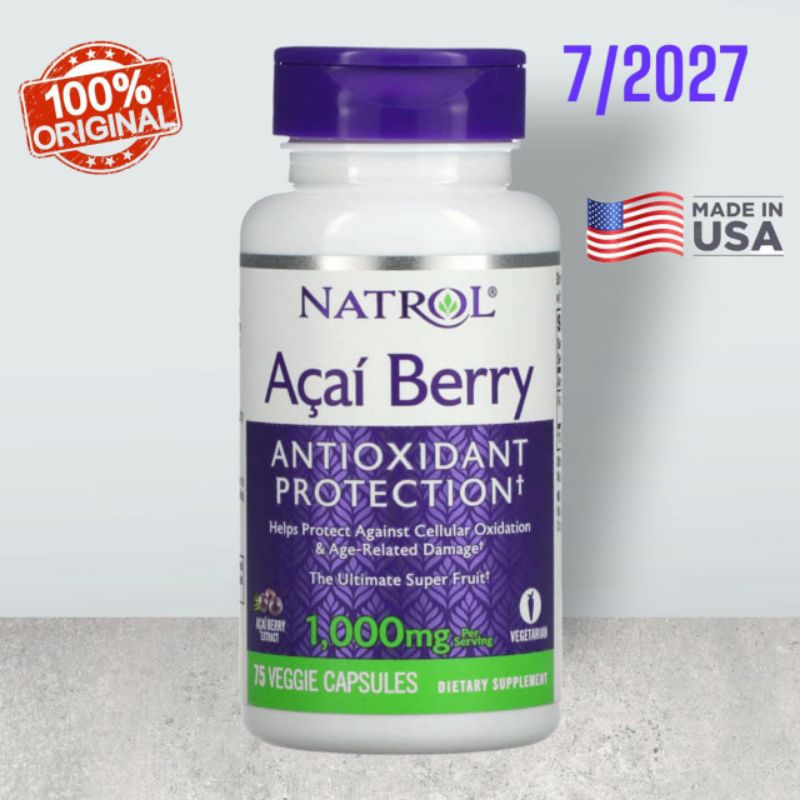 

Natrol Acai Berry 1000 mg 75 caps Antioxidant Protection