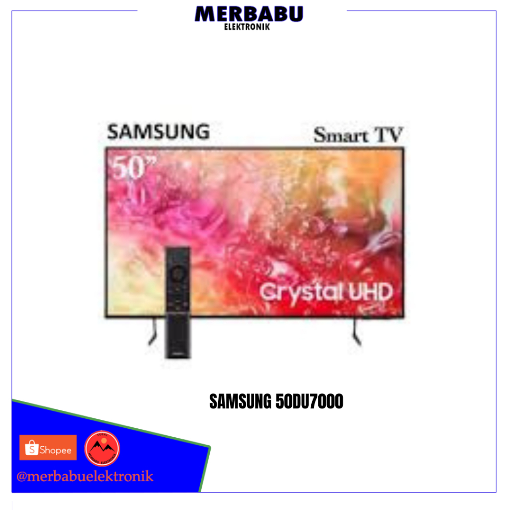 SAMSUNG LED 50 INCH CRYSTAL UHD 4K SMART TV 50DU7000