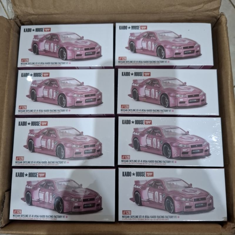 Kaido House Minigt Nissan Skyline GTR R34 #128 Pink