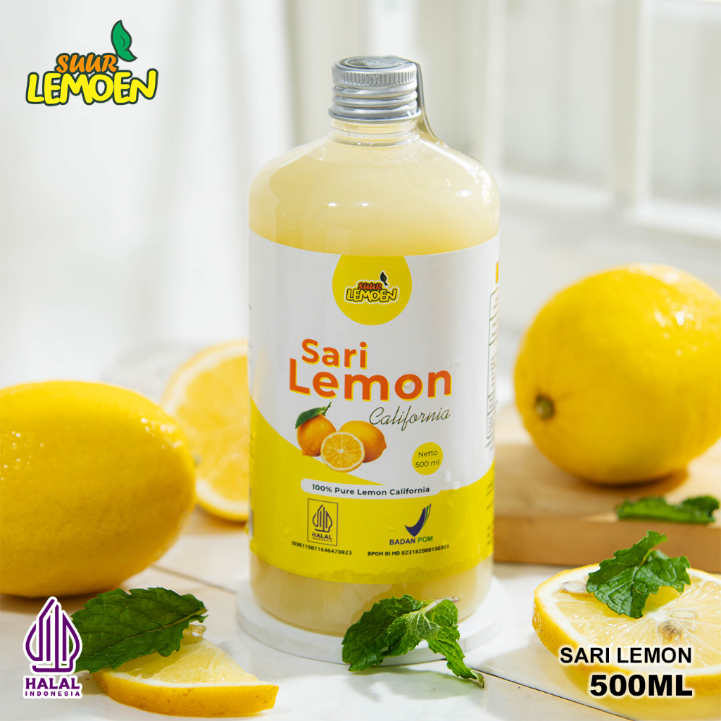 

TERLARIS Sari Lemon / Air Lemon Murni 250ml - 500ml Lemon SUUR LEMOEN - By vip sri store