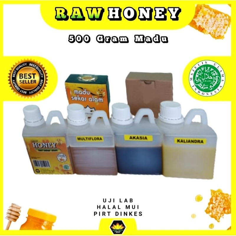 

500 Gram Madu Asli Murni Nektar Akasia Halal MUI #Ratulebah #Maduasli #Rawhoney #Sarisekar