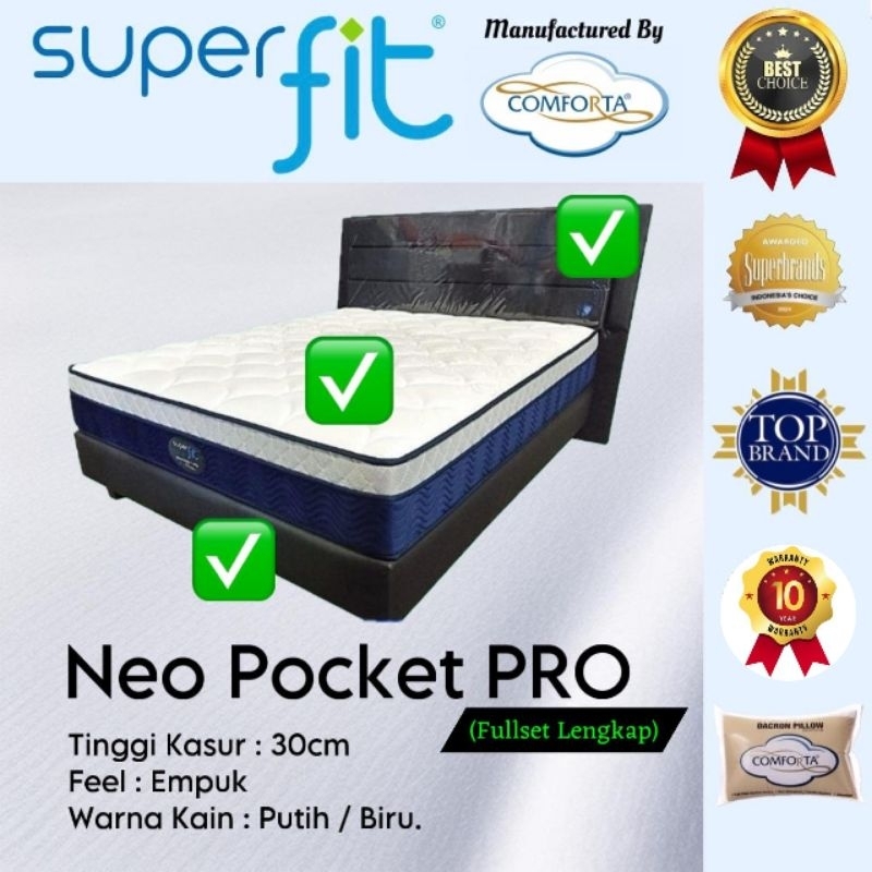 Kasur Springbed Comforta Superfit NEO POCKET PRO