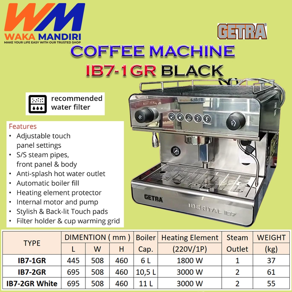 IB7-1G MESIN KOPI ESPRESSO IBERITAL GETRA  COFFEE MACHINE ESPRESSO CAPUCCINO ORIGINAL