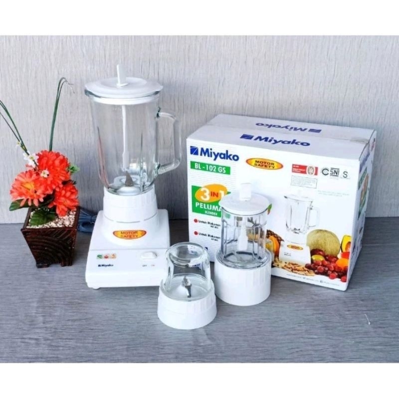 BLENDER MIYAKO BL-102GS KACA blender miyako 3in1 blender bumbu blender jus blender es blender isi 3