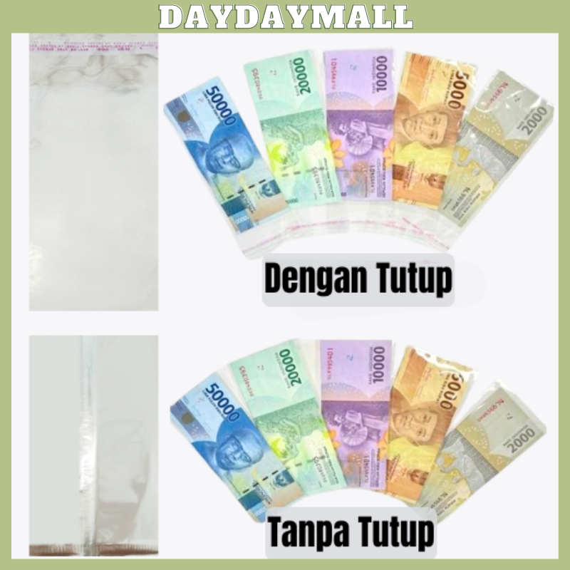 

10PCS Plastik Opp Seal Buket Uang / Plastik Untuk Uang / Plastik Buket Uang 1004