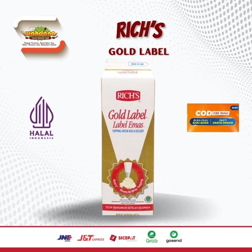 

Whipping Cream Cair Rich’s Gold Label