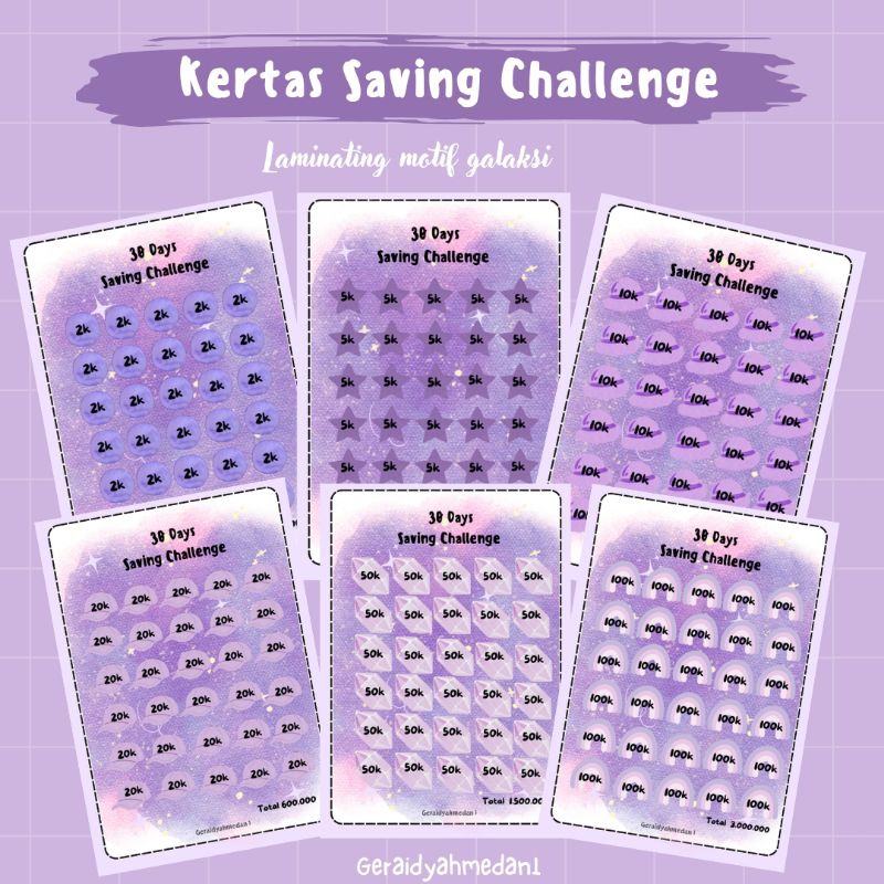 

Saving Challenge Laminating Motif Galaksi