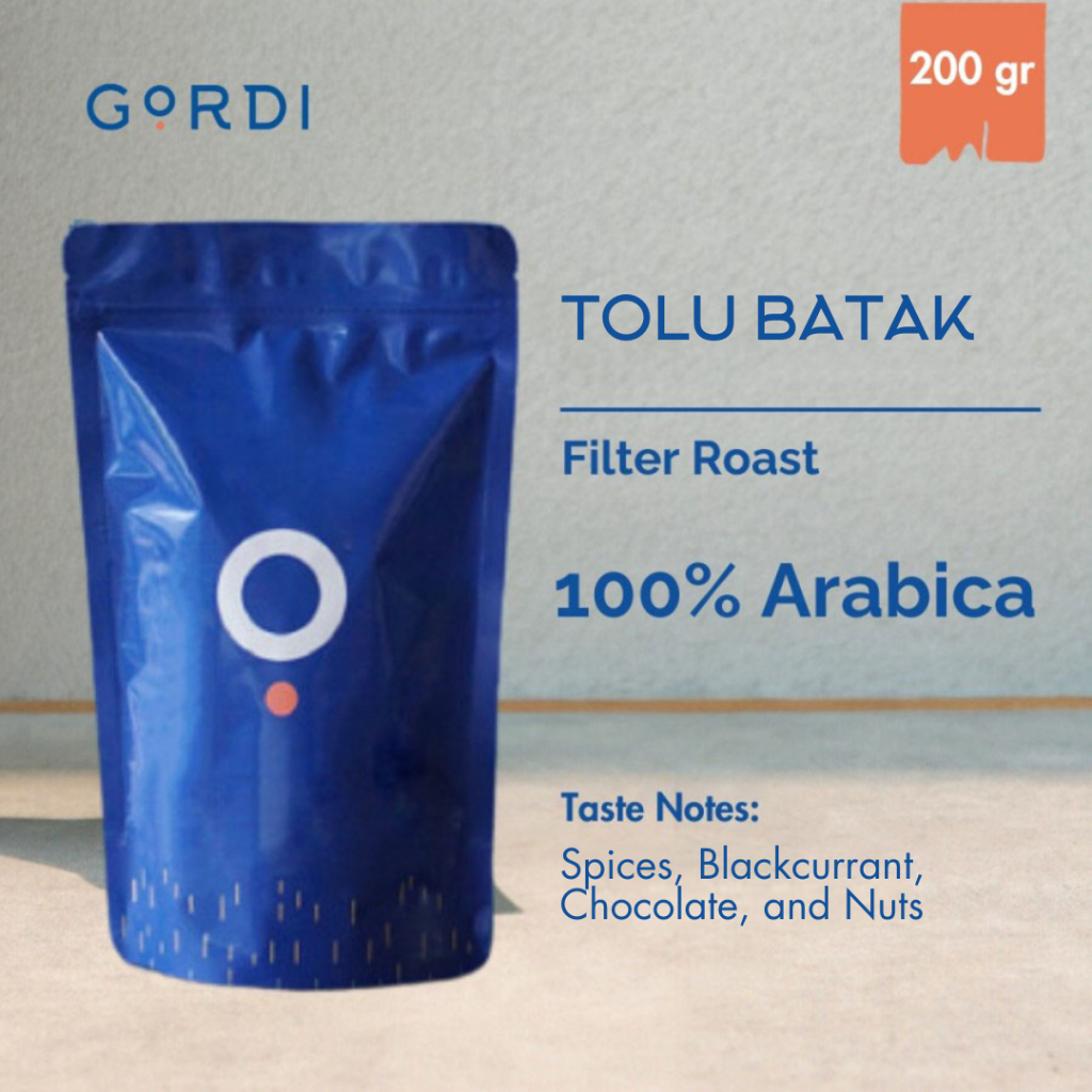 

Gordi Kopi Arabika Tolu Batak Single Origin 100% Arabica - Pouch 200gr