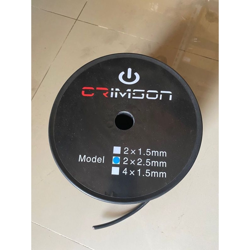 kabel speaker crimson 2x2,5 lentur original kabel speaker kabel listrik