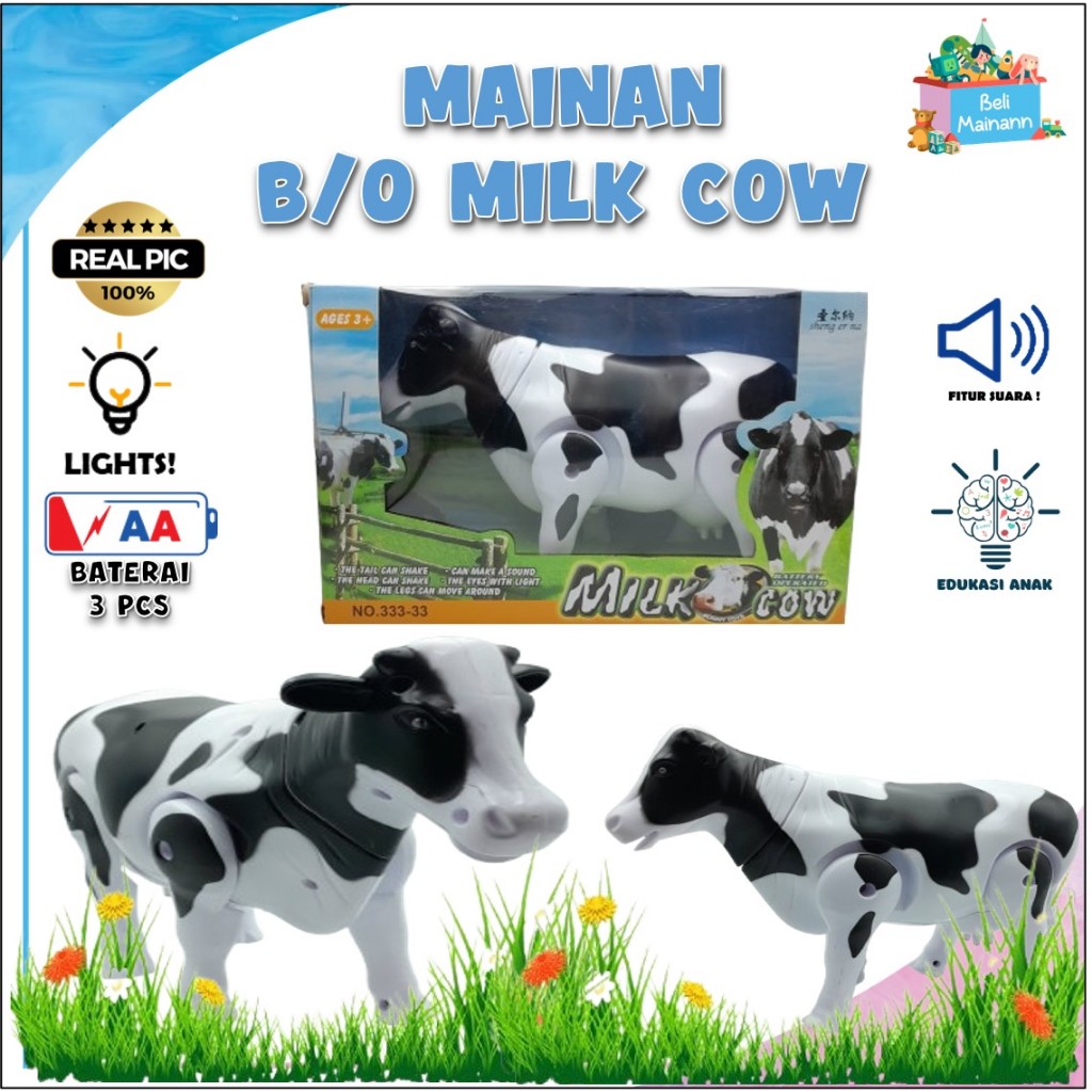 MAINAN ANAK MAINAN EDUKASI MAINAN HEWAN ROBOT MAINAN SAPI BESAR BISA BERJALAN