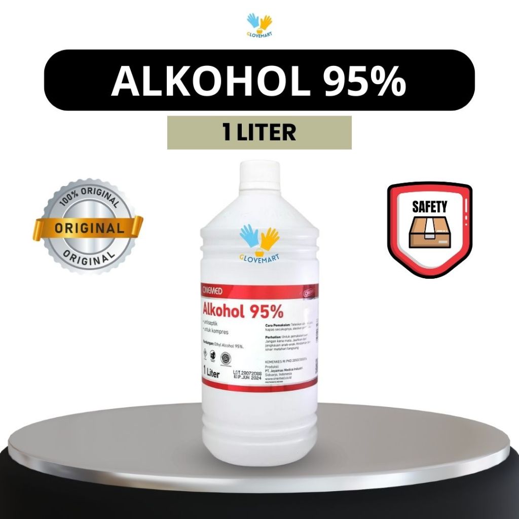 Alkohol 95% 1 Liter / Alkohol 95% / Alkohol Onemed 1 Liter / Alkohol 1 Liter / Alkohol