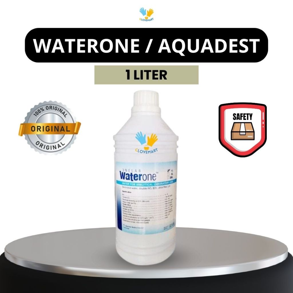 Waterone / Aquades / Aquadest Aquabidest / Aquabidest / Air Kesehatan / Purified Water / Water