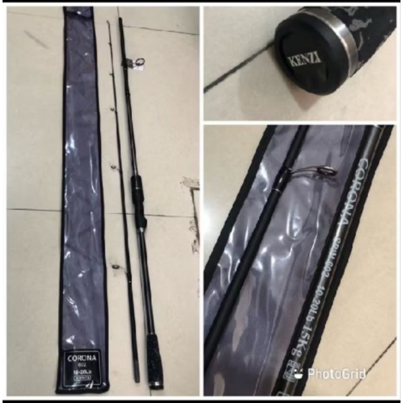 rod joran kenzi corona 180cm 10-20LB free packing pipa pvc