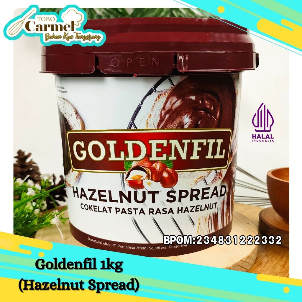 

Goldenfil Hazelnut Spread 1kg / Selai Hazelnut TANPA Crunchy