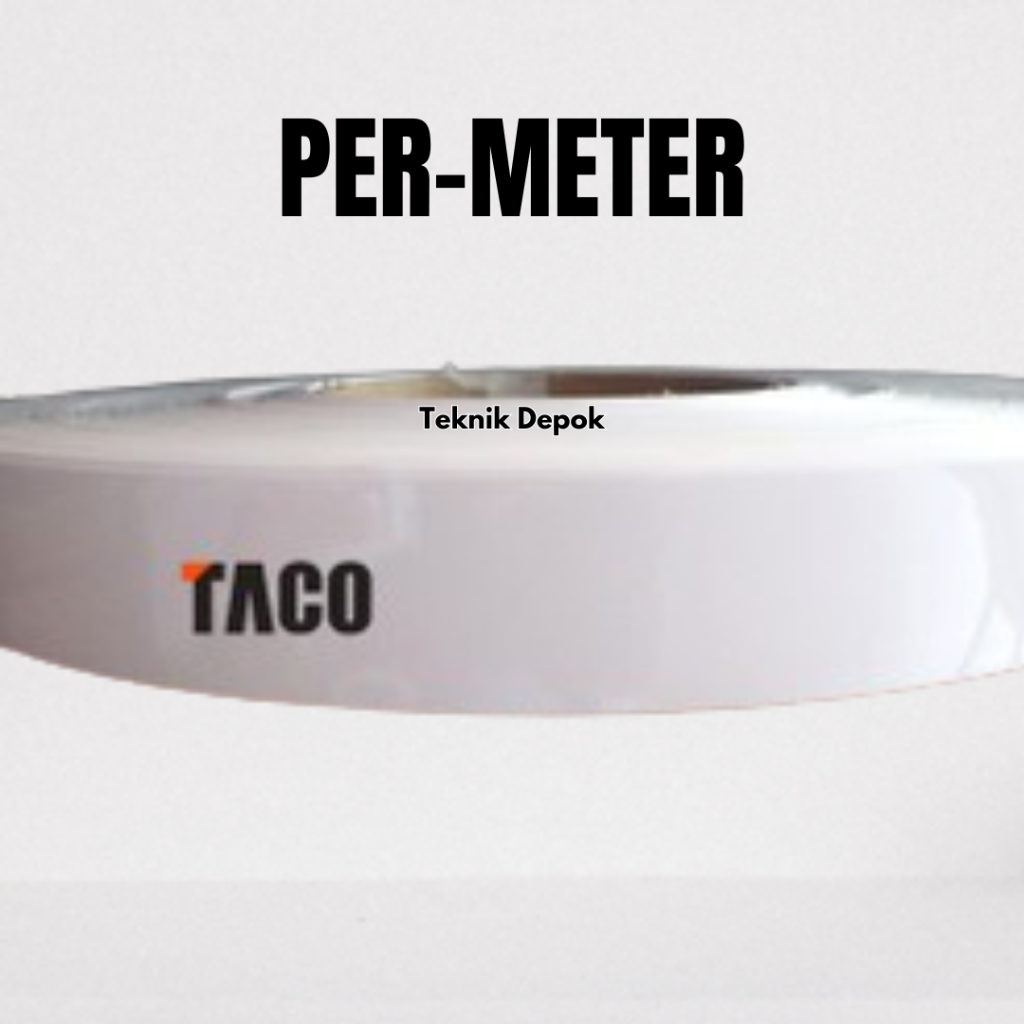 Permeter Taco Edging 002G Pearl White Gloss 1 mm x 42 mm Pelapis Pinggiran List Finishing HPL 002 G 