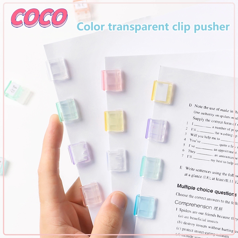 

Klip penyimpanan klasifikasi file pengikat / kertas uji transparan warna permen - coco_market