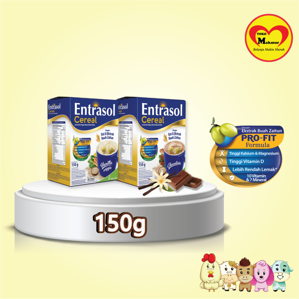 

Entrasol Cereal Coklat / Vanila 150gr