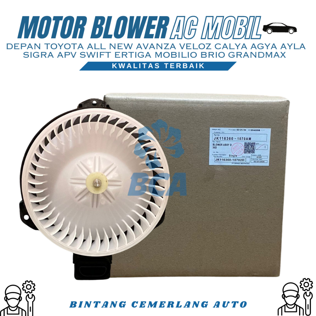 MOTOR BLOWER AC Mobil DEPAN Toyota All New Avanza Veloz Calya Agya Ayla Sigra APV Swift Ertiga Mobil