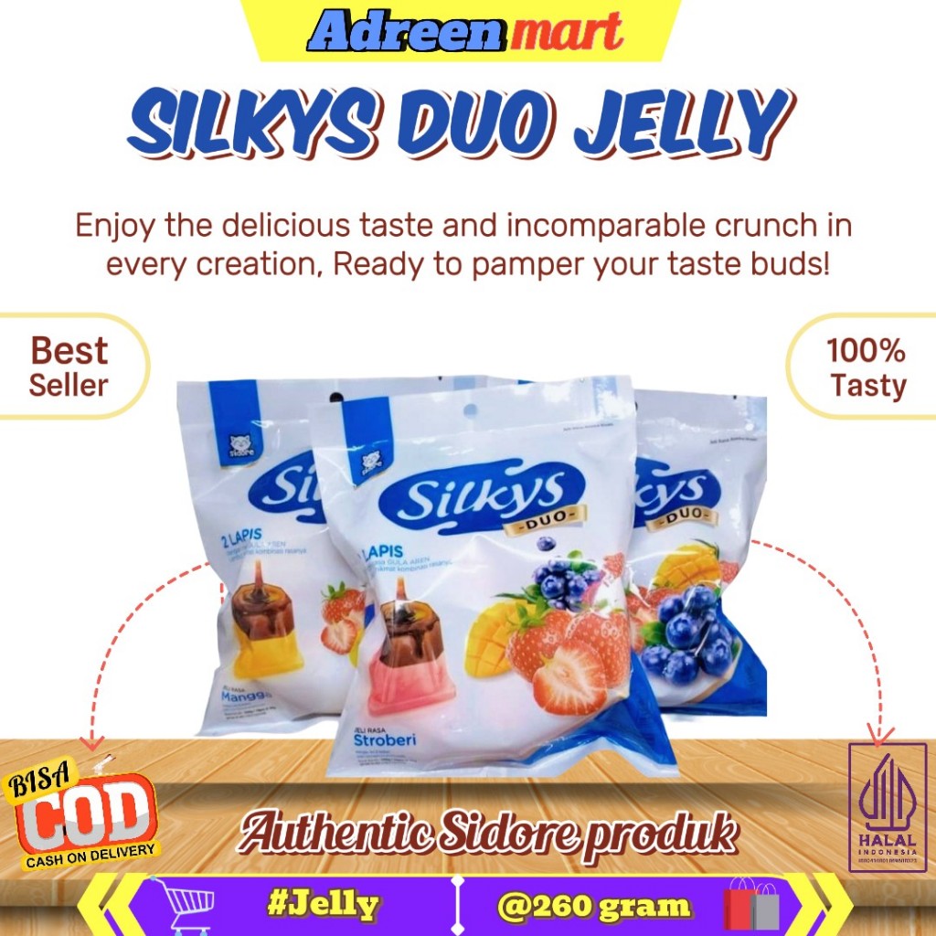 

[ SIDORE ] Silkys Duo Jelly 2 Lapis isi 10 pcs Dengan Rasa Gula Aren