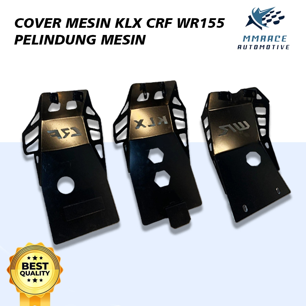 Cover mesin KLX 150 S L G BF D'TRACKERS NEW CRF YAMAHA WR Engine Guard Pelindung Mesin Bahan Besi