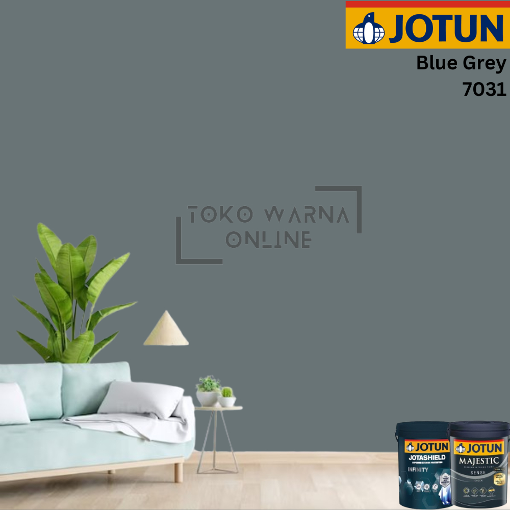 CAT TEMBOK INTERIOR JOTUN SERIES - BLUE GREY 7031(GALON)