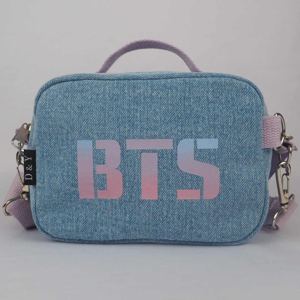 Tas Selempang Wanita D&Y Crosha Denim BTS Ungu Pastel/ Lilac