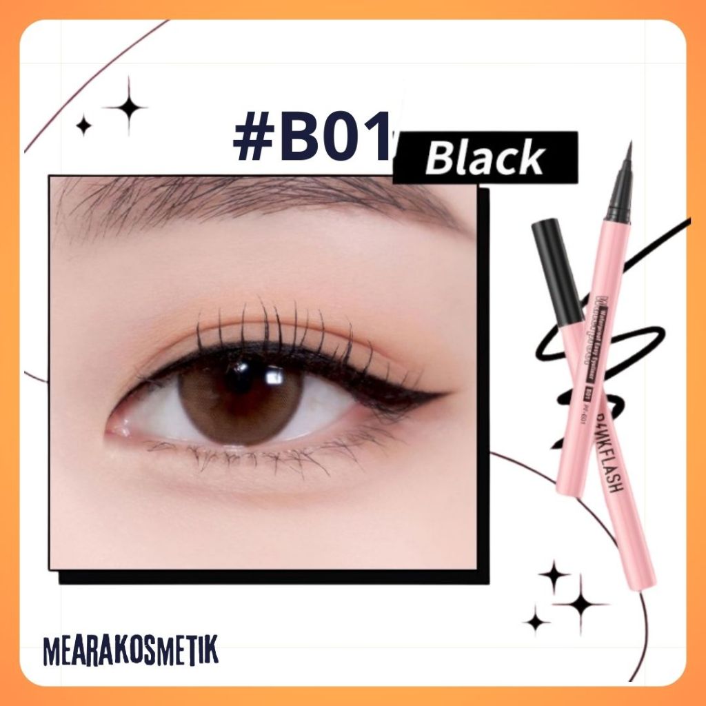 Pinkflash OhMyLineWaterproof Liquid Eyeliner Long Wear Quick Dry B01 black - Eyeliner waterproof tah