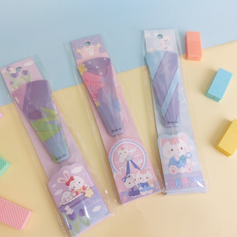 Kipas lipat plastik karakter