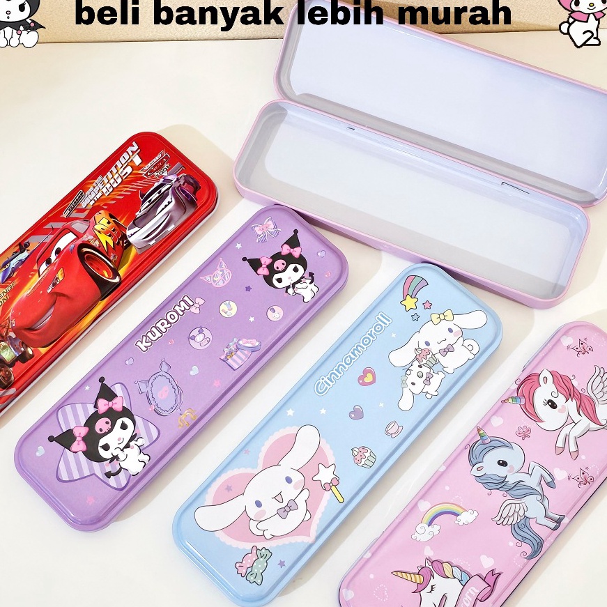 

SPESIAL DISKON GG Kotak Pensil Kaleng Biasa 1 Susun 65x2minimal 12Tempat PensilPencil CaseTepak