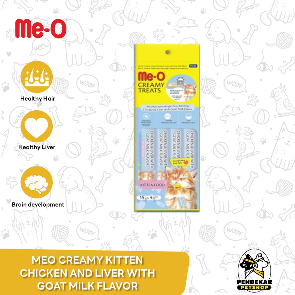 Makanan Kucing Meo Creamy Treats 15Gram Kitten Chicken