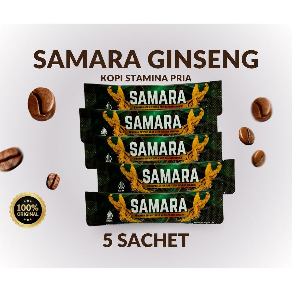 

SAMARA 5 SACHET MINUMAN GINSENG RASA KOPI