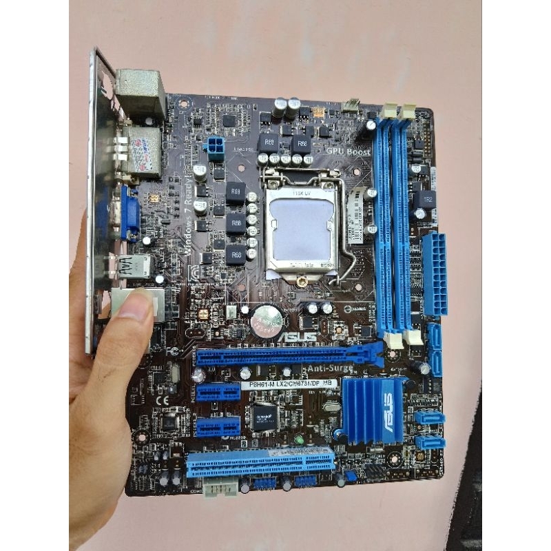 mobo H61 asus ddr3 Mulus siap rakit suport i7 gen 3