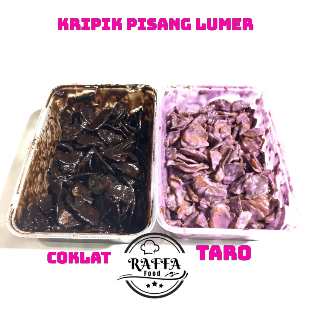 

kripik pisang lumer berat 250gram dengan berbagai toping seperti coklat dan taro kriuk lumer enak banana kripik