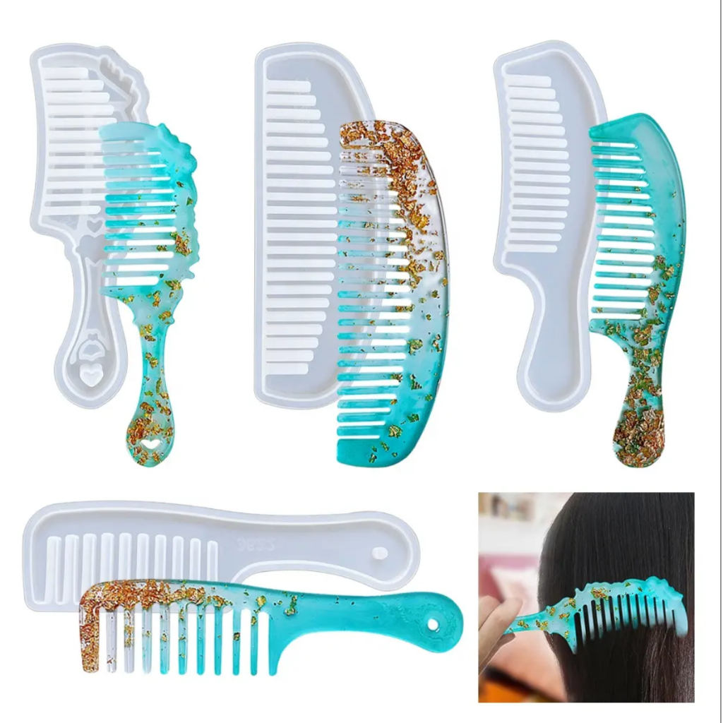 Cetakan Silikon Sisir / Comb Mold untuk kerajinan Resin