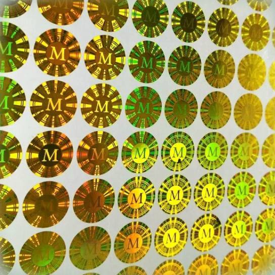 

STOCK MASIH BANYAK Stiker hologram Original M Gold