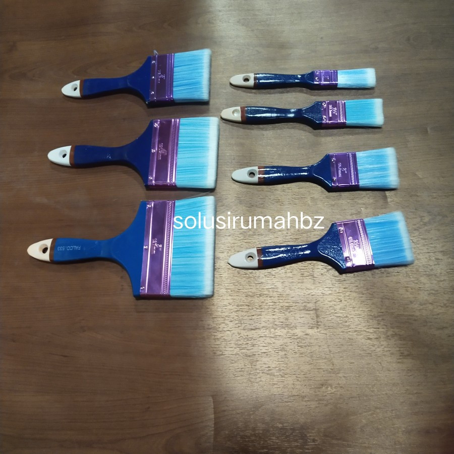 

perbiji kuas halal sintetis premium brush gagang pvc halus smooth pilih uk 1 2 3 4 5 1.5 2.5 inch