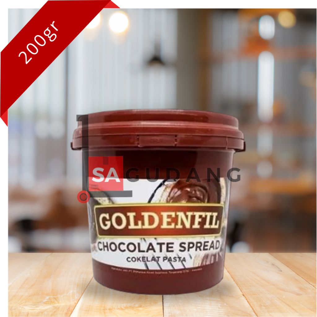 

Goldenfil Chocolate Spread Repack 200gr Selai Olesan Roti Bakar Tawar Topping Kue Dekorasi Choco Jar Crust Murah Toples 200ml