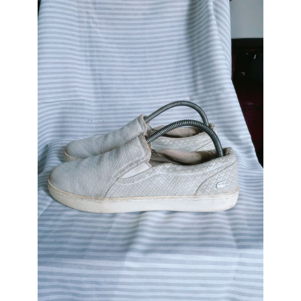 Sepatu Pria Wanita Sneakers Lacoste Tamora Slip On Authentic Original