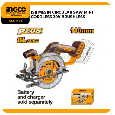 Mini Circular Saw Cordless Brushless INGCO CSLI1402