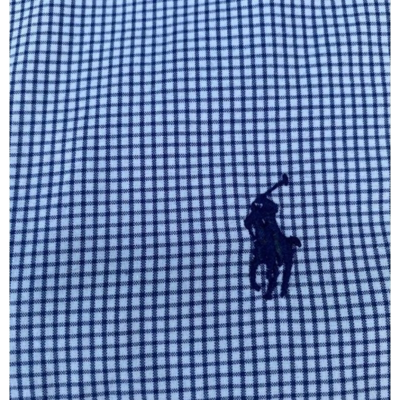 Kemeja Kotak Polo Ralph Lauren Blue Original