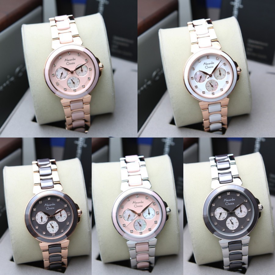 JAM TANGAN WANITA AC ALEXANDRE CHRISTIE 2B02 BF ORIGINAL