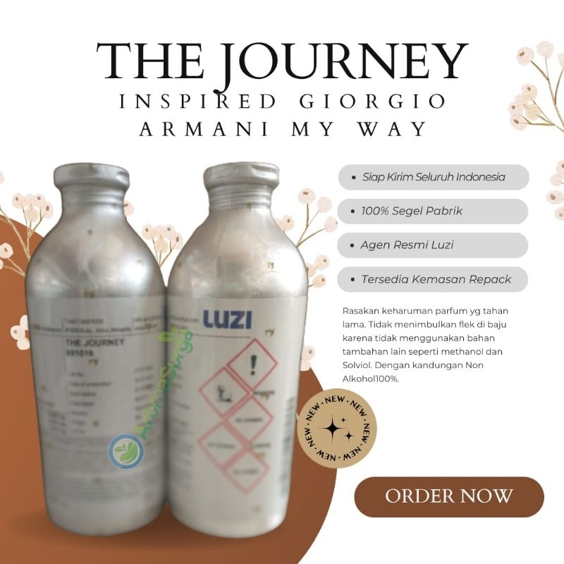 THE JOURNEY LUZI - AGEN BIBIT PARFUM LUZI SEGEL KALENG ALUMINIUM 0,5KG