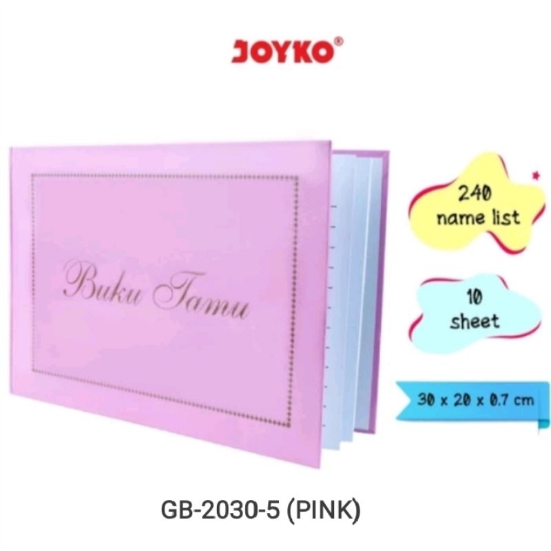 

buku tamu joyko 2030 pink