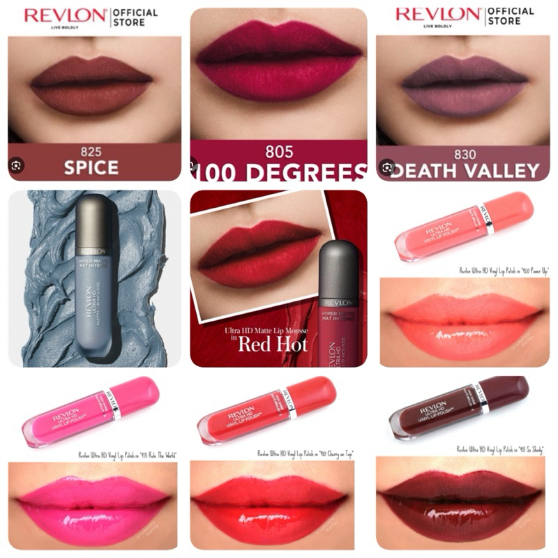 Lipstik Revlon Ultra HD Matte Lip mousse , vinyl lip Original lipstick USA