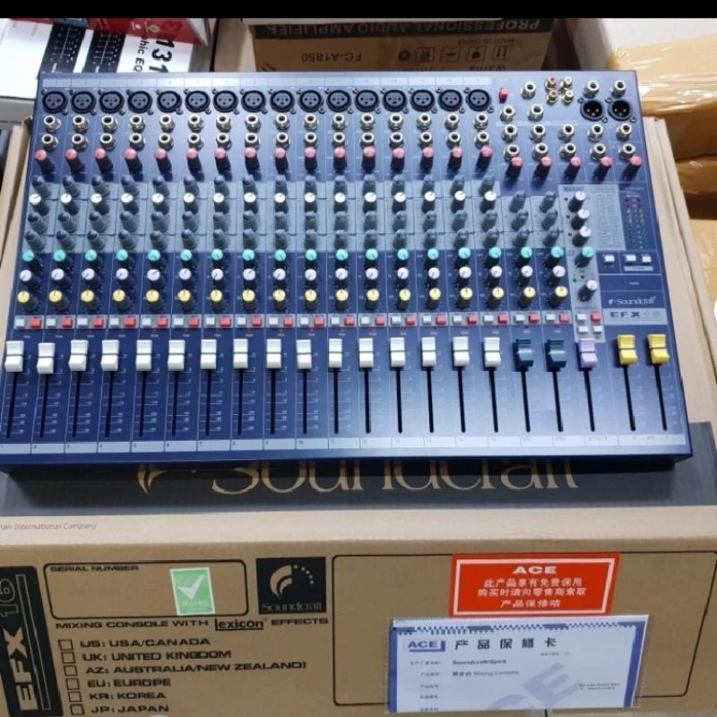 MIXER AUDIO SOUNDCRAFT EFX16 16CHANNEL EFX 16